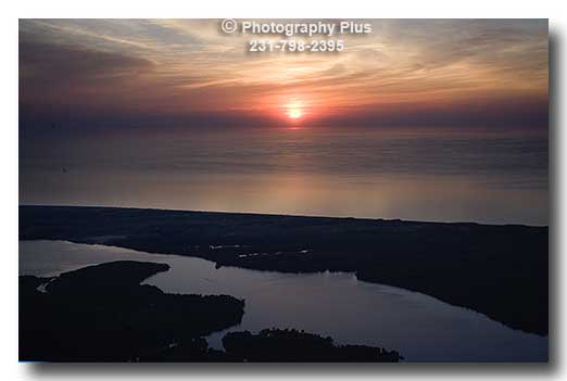 Sunset over Lake Michigan